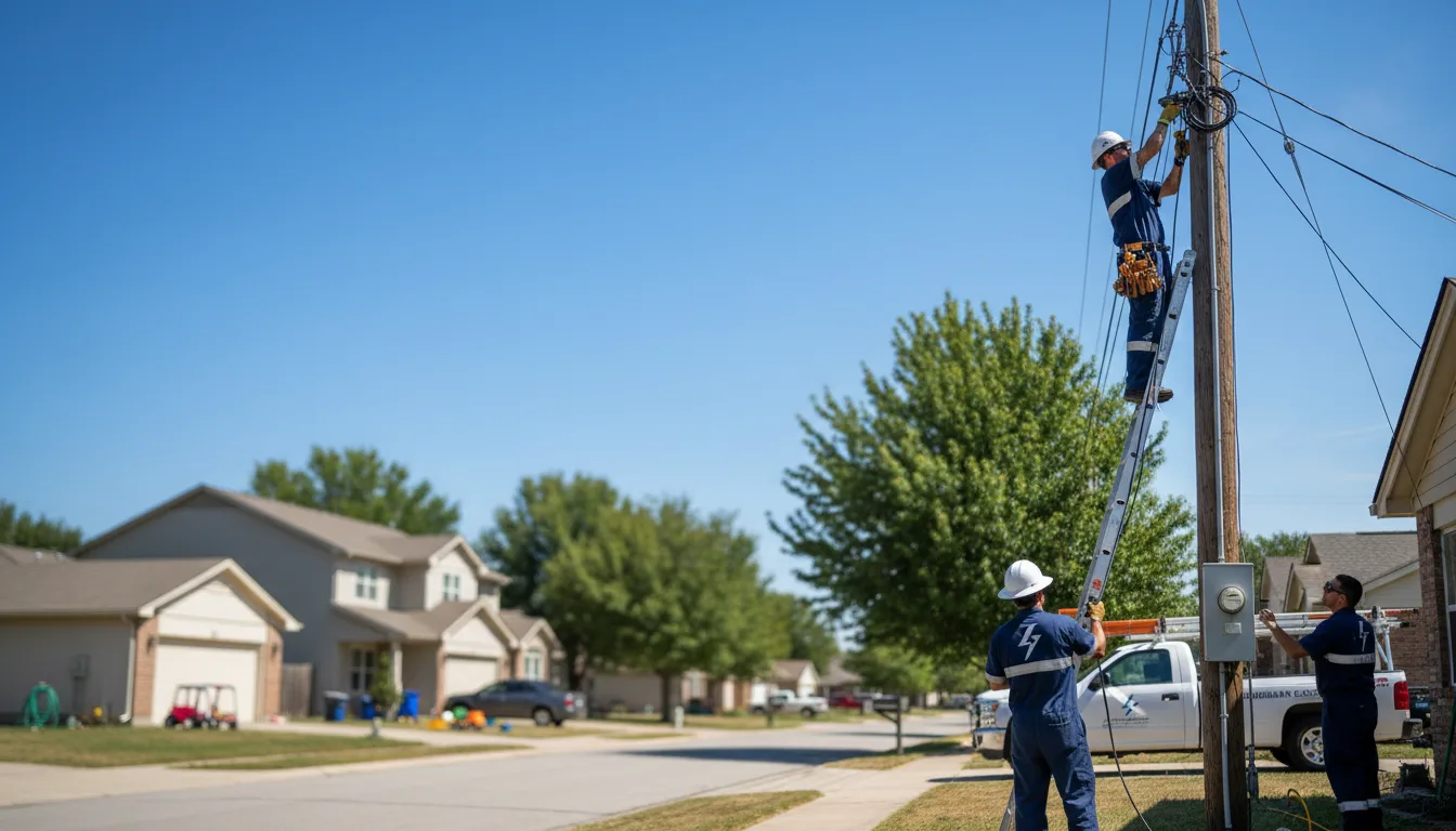 Residential electrician providing installation services in Kramer, ND